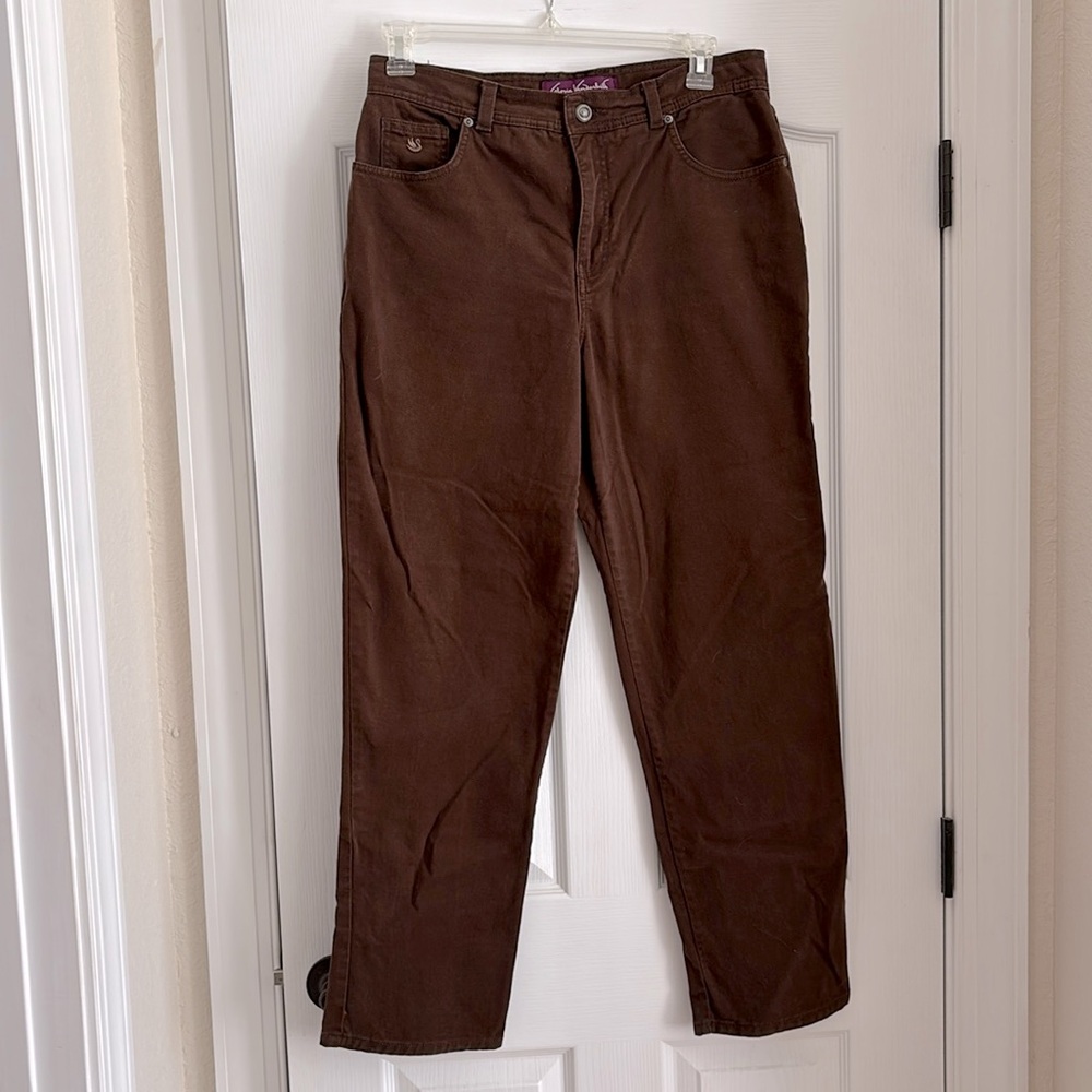 Gloria Vanderbilt Brown Jeans - size 12 average